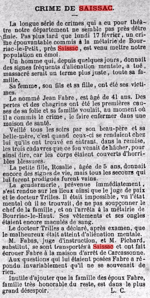 Journal la fraternite du 22 fevrier 1880